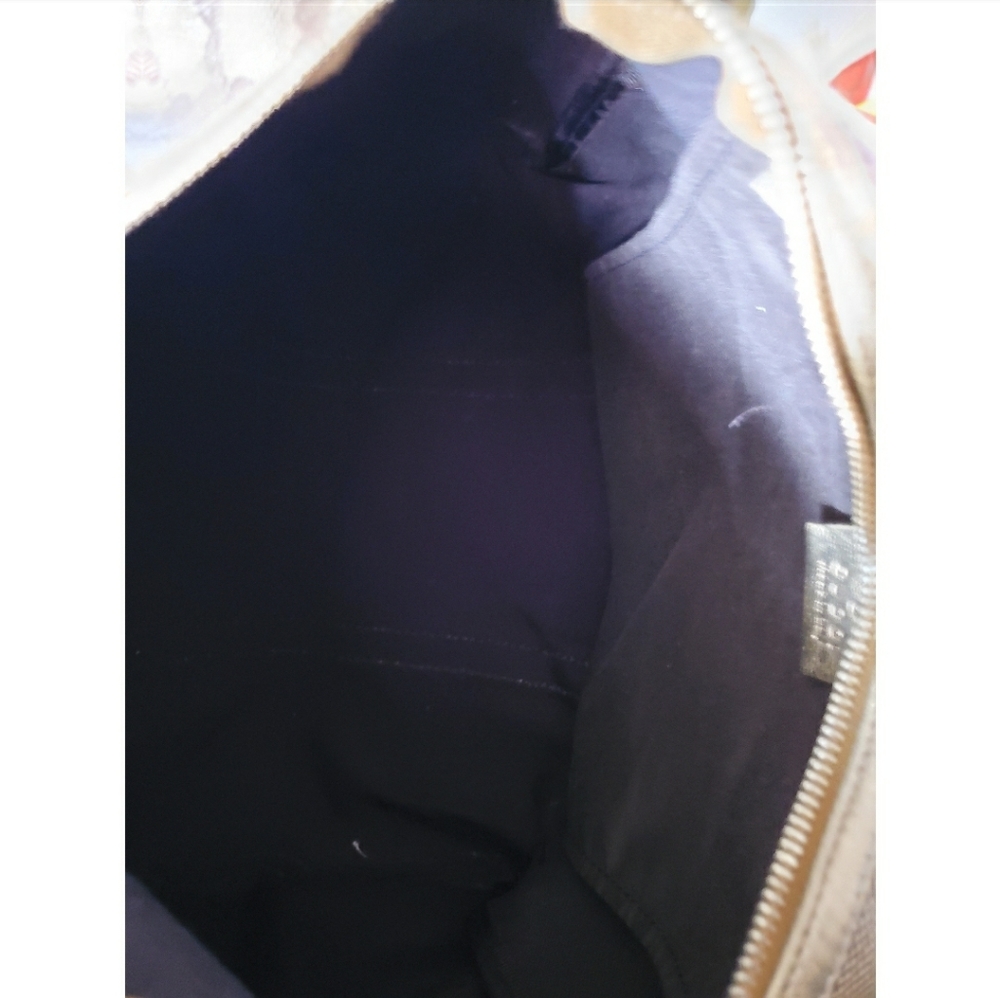 Gucci Gold GG Crystal Canvas Medium Joy Boston Ba - Picture 13 of 14